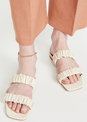 STAUD Maya Ruched Sandals