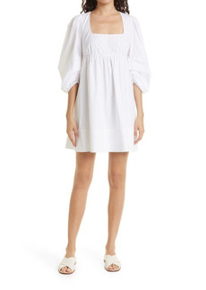 STAUD Sophie Long Sleeve Dress in White at Nordstrom