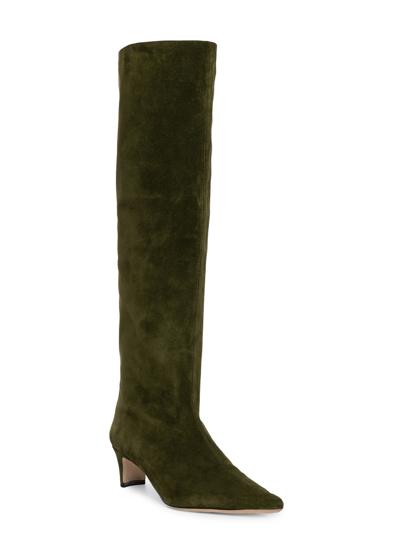 STAUD Wally Knee High Boot in Olive at Nordstrom