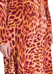 Stella McCartney Cheetah-Print Silk Midi-Skirt