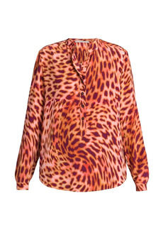 Stella McCartney Cheetah-Print Silk Shirt