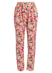 Stella McCartney Christine Watercolor Floral Silk Trousers