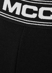 Stella McCartney Cotton-jersey Wide-leg Track Pants