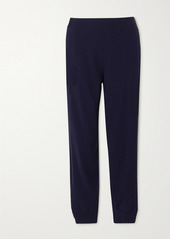 Stella McCartney Crochet-trimmed Cashmere And Wool-blend Track Pants