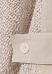 Stella McCartney Cropped Paneled Twill And Organic Cotton-blend Pants