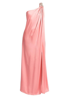 Stella McCartney Embellished Shoulder Draped Gown