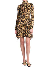 Stella McCartney Envers Cheetah-Print Miniskirt