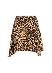 Stella McCartney Envers Cheetah-Print Miniskirt