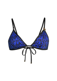 Stella McCartney Graffiti Logo String Bikini Top
