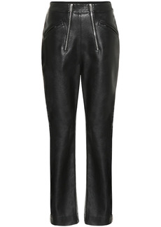 Stella McCartney High-rise faux leather pants