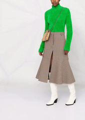 Stella McCartney houndstooth A-line midi-skirt