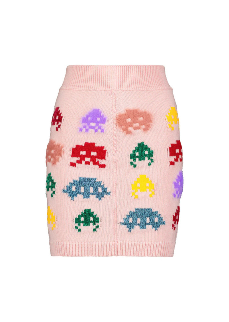 Stella McCartney Intarsia knit wool-blend miniskirt