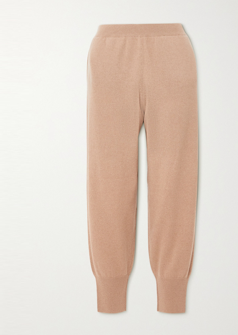 Stella McCartney Net Sustain Cashmere And Wool-blend Track Pants
