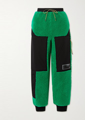 Stella McCartney Net Sustain Kara Recycled Faux Shearling And Shell Track Pants