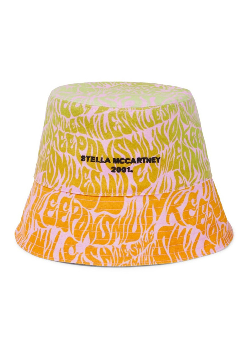 Stella McCartney Printed cotton bucket hat