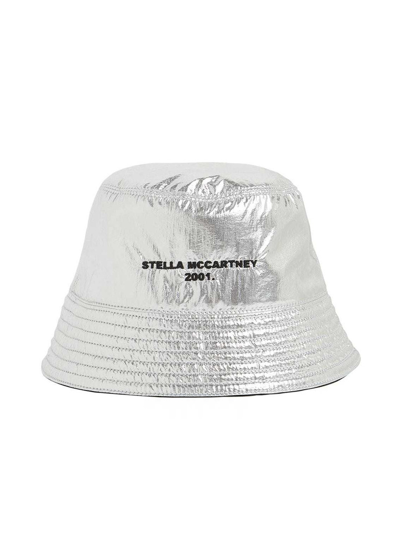 Stella McCartney Reversible Vinyl Bucket Hat W/ Logo