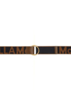 Stella McCartney Black & Brown Monogram D-Ring Belt