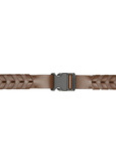 Stella McCartney Brown Faux-Leather Braided Belt