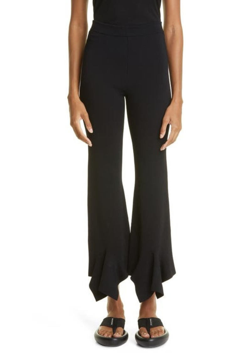 Stella McCartney Compact Knit Trousers in Black at Nordstrom