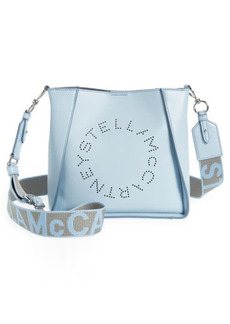 Stella McCartney Eco Mini Faux Leather Crossbody Bag in 4872 - Dusty Blue at Nordstrom