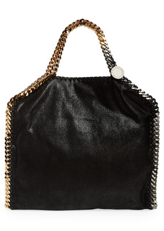 Stella McCartney Falabella Faux Leather Foldover Tote in Black at Nordstrom