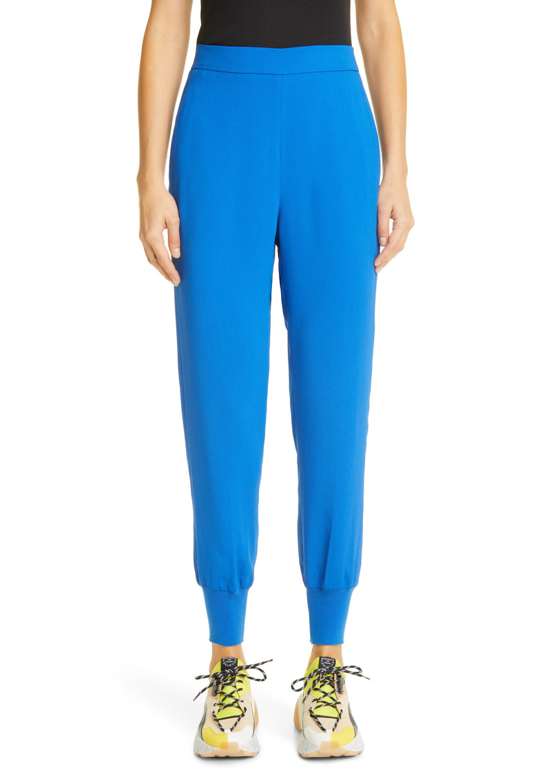 Stella McCartney Julia Stretch Cady Joggers in 4011 Bright Blue at Nordstrom