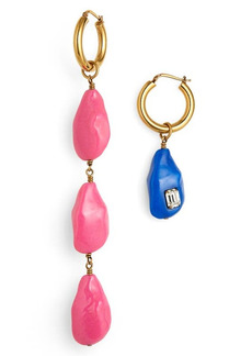 Stella McCartney Mismatched Blob Drop Earrings in Blue/Pink at Nordstrom