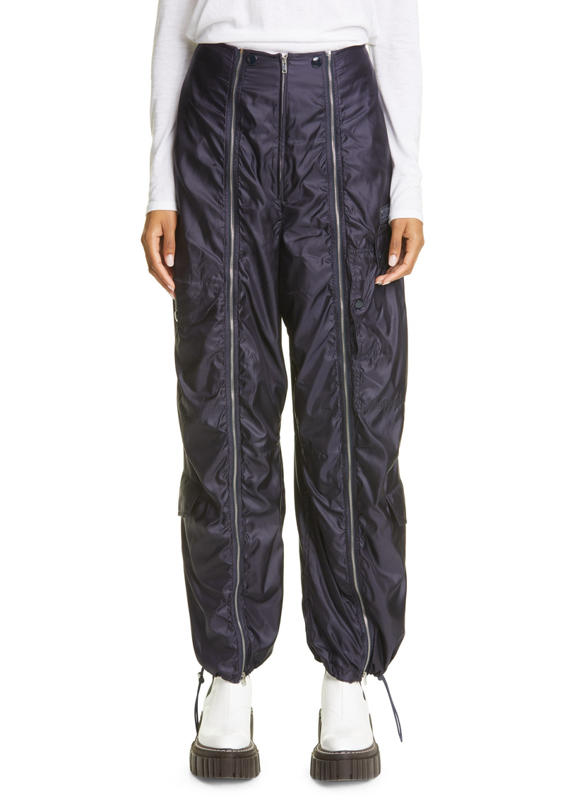 Stella McCartney Nella Zip Front Pants in Ink at Nordstrom