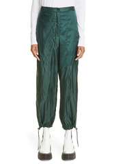Stella McCartney Niki Parachute Joggers in Forest Green at Nordstrom