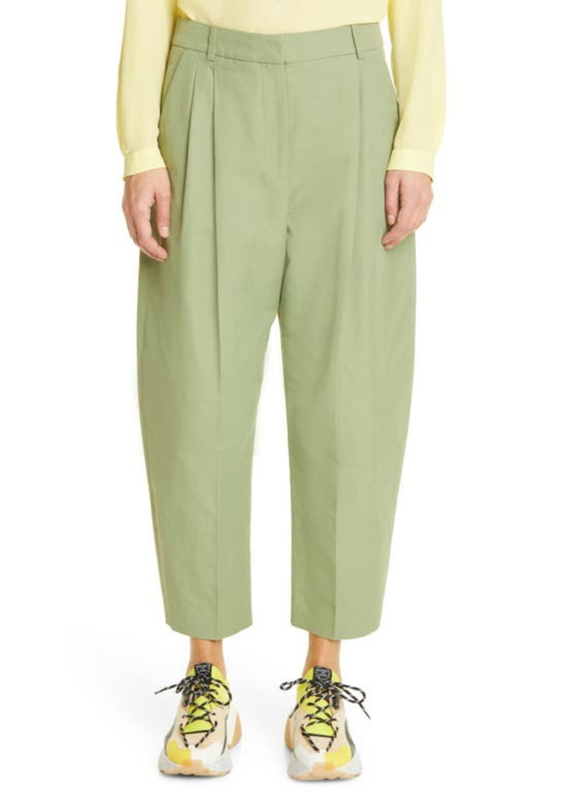 Stella McCartney Pleated Ankle Pants in 1602 Sage at Nordstrom