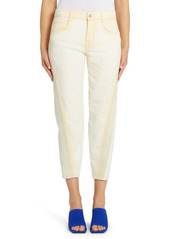 Stella McCartney Twisted Seam Logo Tape Jeans in 2591 Sand Yellow at Nordstrom