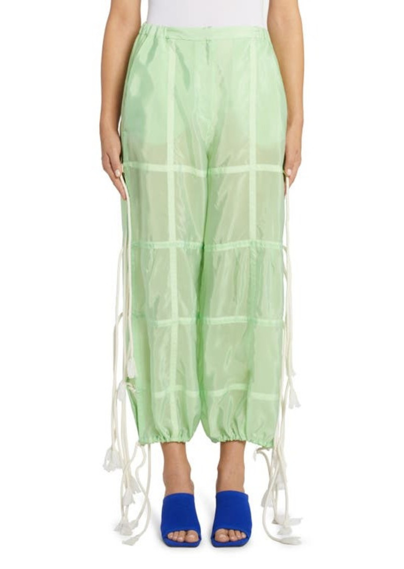 Stella McCartney Women's Translucent Parachute Trousers in Spearmint at Nordstrom