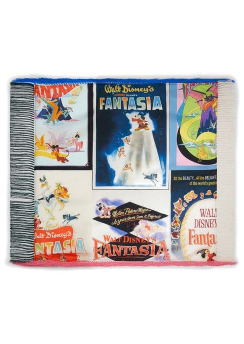 Stella McCartney x Disney Fantasia Fringe Square Silk Scarf in 8472 - Multicolor at Nordstrom