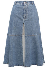 Stella McCartney Stretch Cotton Denim Midi Skirt