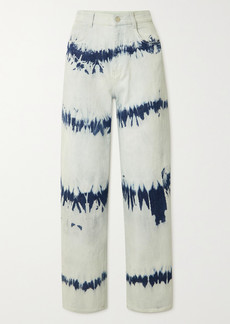 Stella McCartney Tie-dyed High-rise Wide-leg Jeans