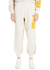 Stella McCartney Logo Colorblock Organic Cotton Joggers in Gesso at Nordstrom