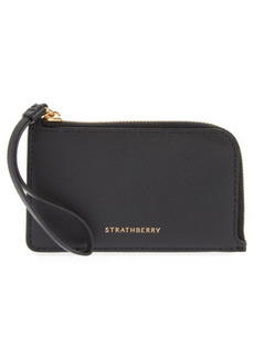 Strathberry Princes Street Leather Wristlet in Black at Nordstrom
