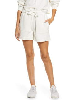 Sweaty Betty Revive Tie Waist Knit Shorts in Lily White at Nordstrom