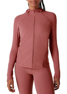 Sweaty Betty Supersoft Workout Zip Jacket in Plum Pink at Nordstrom