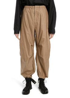 The Row Antica Crop Cotton & Silk Pants in Taupe at Nordstrom