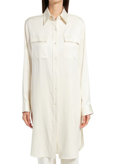 The Row Esika Silk Button-Up Shirt in Ivory at Nordstrom