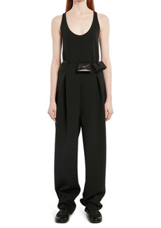 The Row Gage Scoop Neck Jumpsuit in Black at Nordstrom