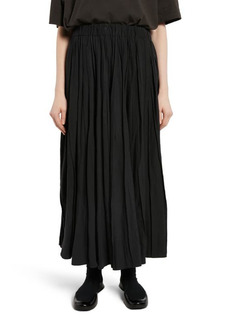 The Row Sunday Silk & Linen Maxi Skirt in Black at Nordstrom