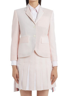 Thom Browne Mixed Weave Wool Sport Coat in Light Pink at Nordstrom