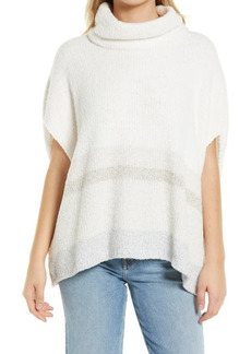 Tommy Bahama Sea Isle Cowl Neck Chenille Poncho in Blanca at Nordstrom