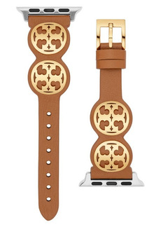 Tory Burch Miller Leather Strap for Apple Watch®