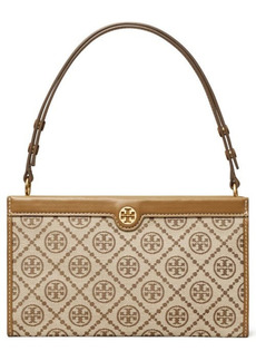 Tory Burch T Monogram Jacquard Mini Pouch in Hazelnut at Nordstrom