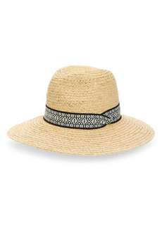 Treasure & Bond Wide Brim Panama Hat in Black Combo at Nordstrom