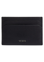 Tumi Leather Money Clip Card Case in Black Texture at Nordstrom