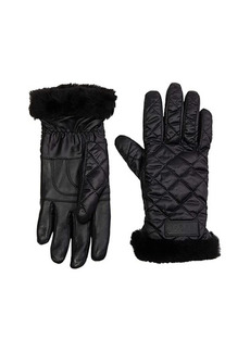 UGG Quilted Performance Tech Gloves with Sherpa Lining